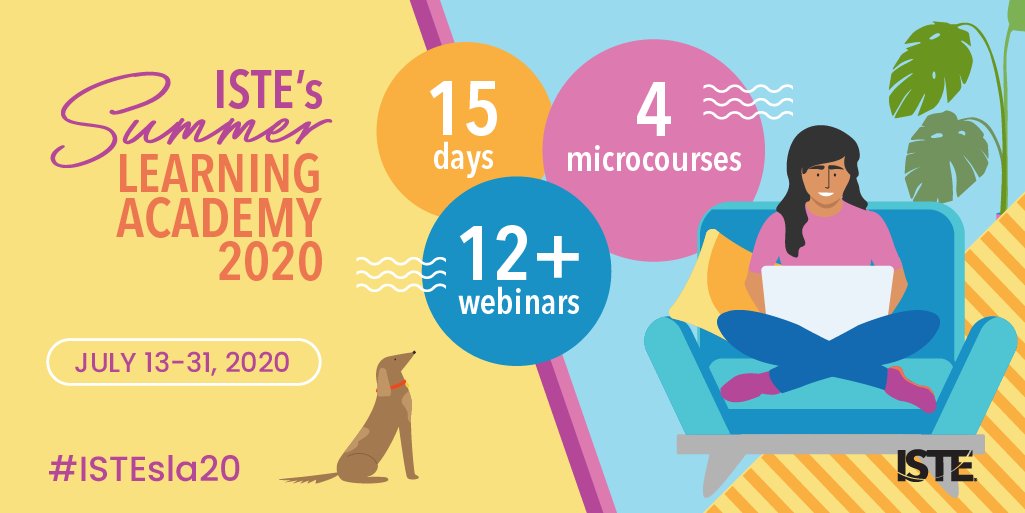 ISTE_ASCD's tweet photo. Enhance your online teaching skills! 

> Three weeks of learning
> Flexible formats
> Affordable price
> Professional credit

Will you be joining us for #ISTEsla20?! Reply or RT to let us know. 

Learn more here: https://t.co/TKGIq8v6fp. #Educators https://t.co/xTEK1Oh3k4