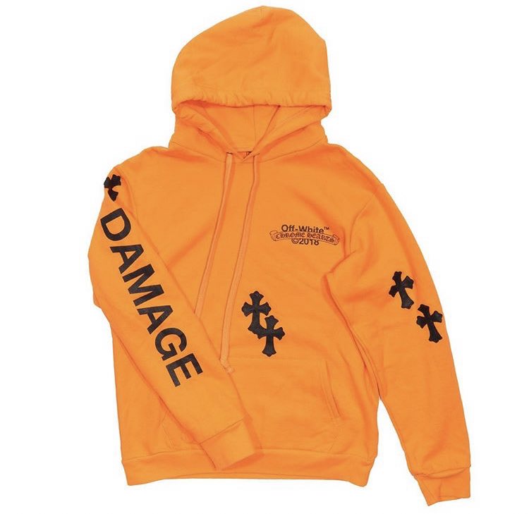 Shtreetwear's tweet photo. Off-White x Chrome Hearts 🧡 https://t.co/xf05IAIQg6