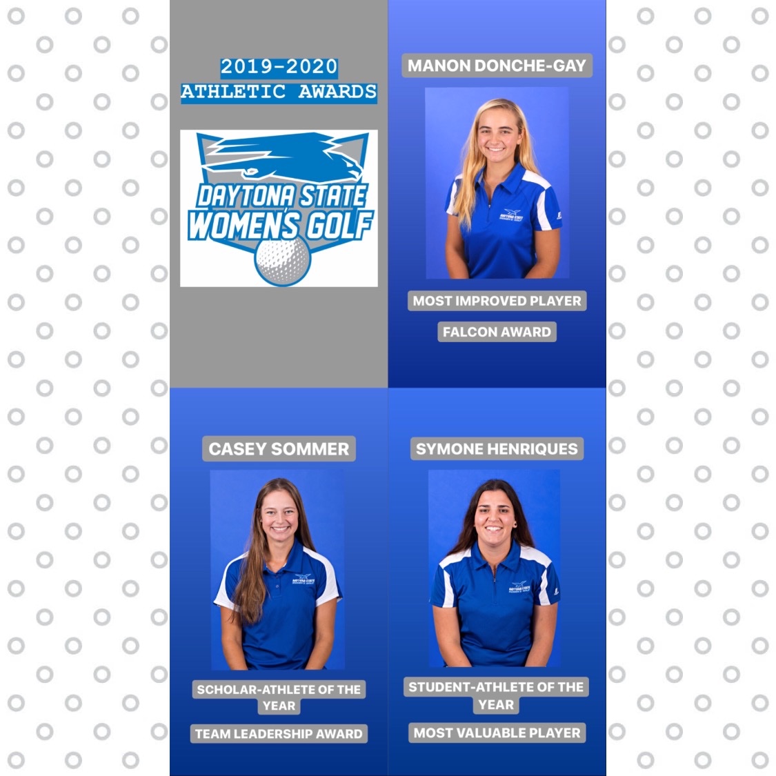 DSC_WGolf's tweet photo. Our annual student-athlete awards were recently awarded to our outstanding players. Congrats to our Falcons on their accomplishments! https://t.co/XUPPP6g2r5