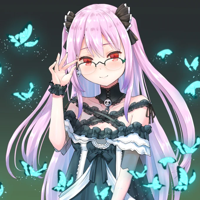 メガネ装備で知的度アップ!…? 
#絵クロマンサー 