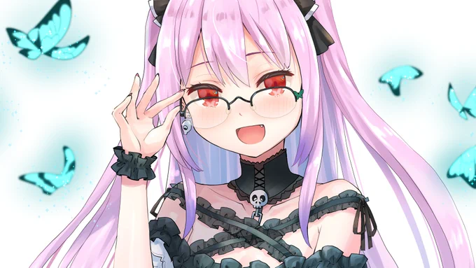 メガネ装備で知的度アップ!…? 
#絵クロマンサー 