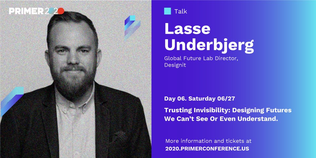 primer_conf's tweet photo. ⚡On #PRIMERday06, @designit, the Global Future Lab Director at Designit will explain the decline of trust in global systems and will provide us a first iteration of concrete guidelines for designing a trustworthy future.
#ActivatingFutures #DigitalFutures https://t.co/alQvUxKnIR