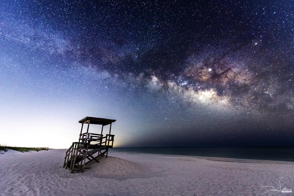 There's magic in the sky above Pensacola.

The Milky Way shines bright over Pensacola Beach!