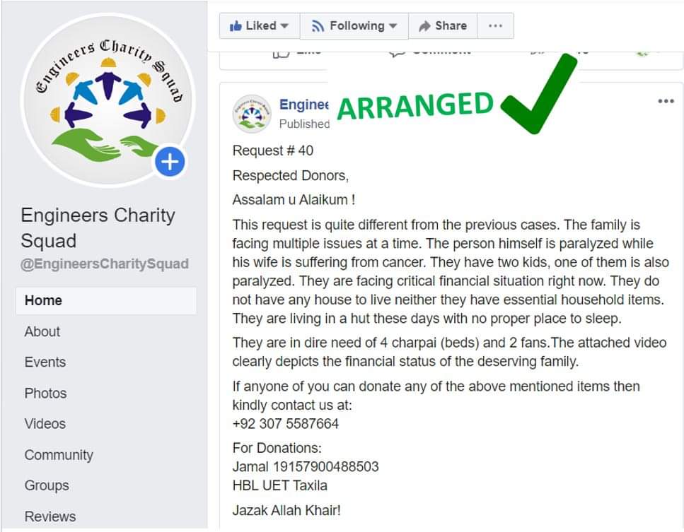 SquadCharity's tweet photo. Request# 40 UPDATES
- details attached
- the cases is closed
May Allah accept our good efforts.
.
#pakistan #charity #helptheneedy #ecs #engineers https://t.co/29H60RboGg