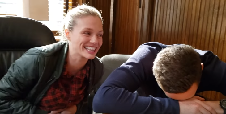 *Jesse pointing at Tracy to start* 
Tracy: Hi guys! 
Jesse: Tune in tonight 
Tracy: to watch a new episode 
Jesse: and....were currently answering your questions 
Tracy: Oh my goodness. We suck at this! 

---- I love these two dorks! 🤣
 [This is from an old video] 
#ChicagoPD
