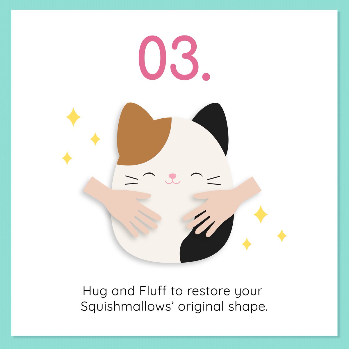 Step 3: Hug and fluff your mallow back into shape!