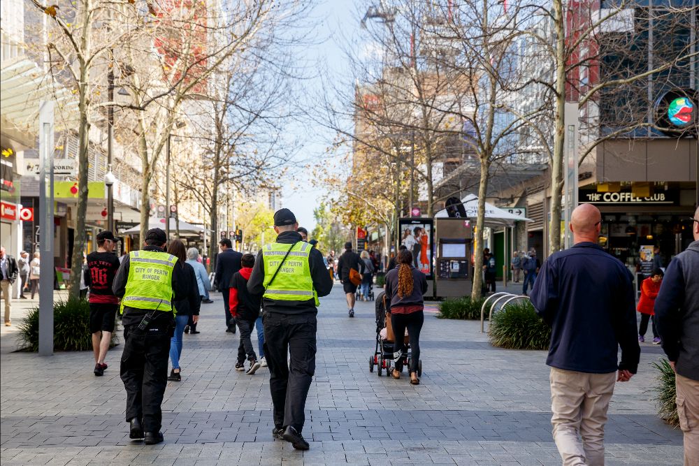 CityofPerth's tweet photo. The City is updating its SafeCity Strategy for 2020 – 2024 and we need your feedback on community safety and crime prevention. Open to residents, visitors, businesses, students, community support organisations and workers in the #CityOfPerth 
Learn more: https://t.co/PSmkNKqnIz https://t.co/krGbqRW0zV