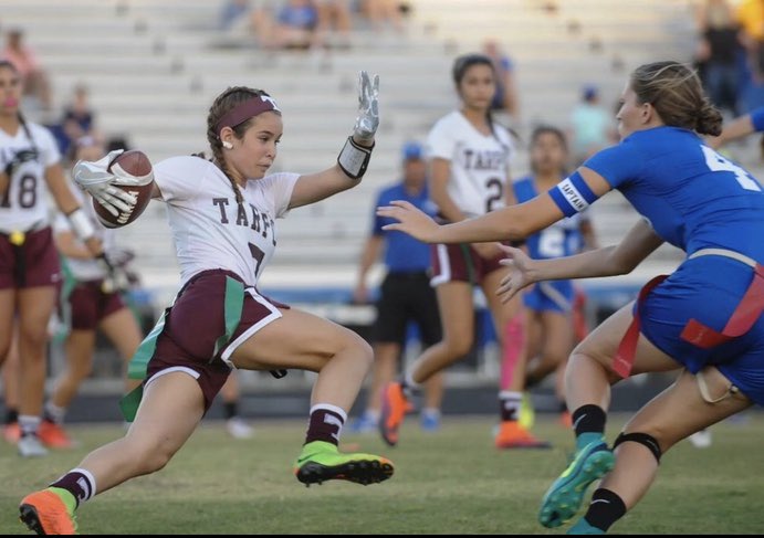 Congratulations Ava Hylton on being selected to 2020 Senior FACA West All-Star Flag Football Team We will miss our captain @avahylton13