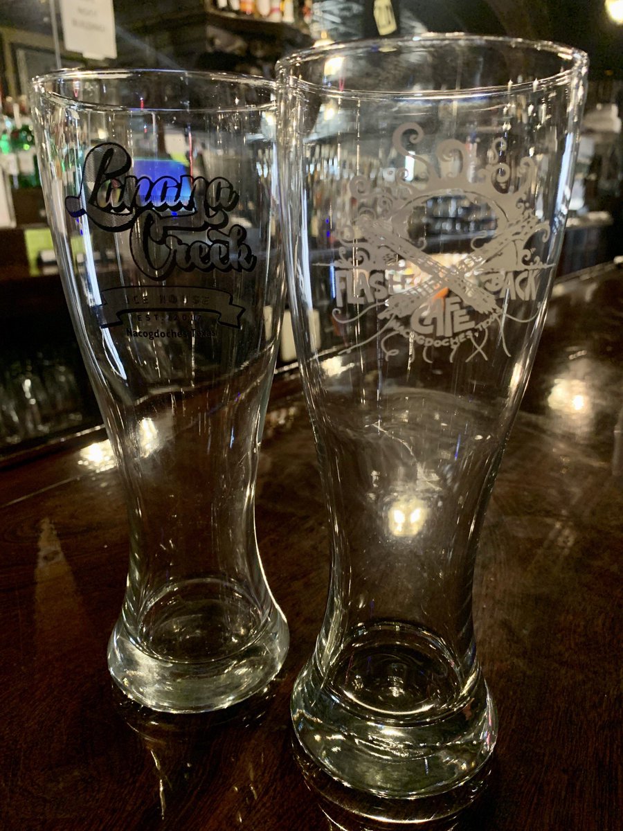 flashbacknac's tweet image. Pick up a collectible Lanana Creek Ice House Big Glass for only $2 or a Flashback Big Glass for $5! @SFAQuestions #flashbackcafe #nacogdoches
