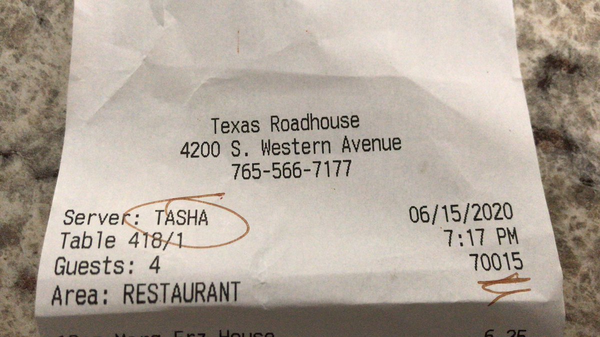 anthony_lara's tweet photo. @texasroadhouse TASHA at Marion IN TXRH was a great server!!!!! Your website is not set up in a way that a customer can easily find a way to give feedback for legendary service. So here. Thanks!! https://t.co/GW63fWLTwu