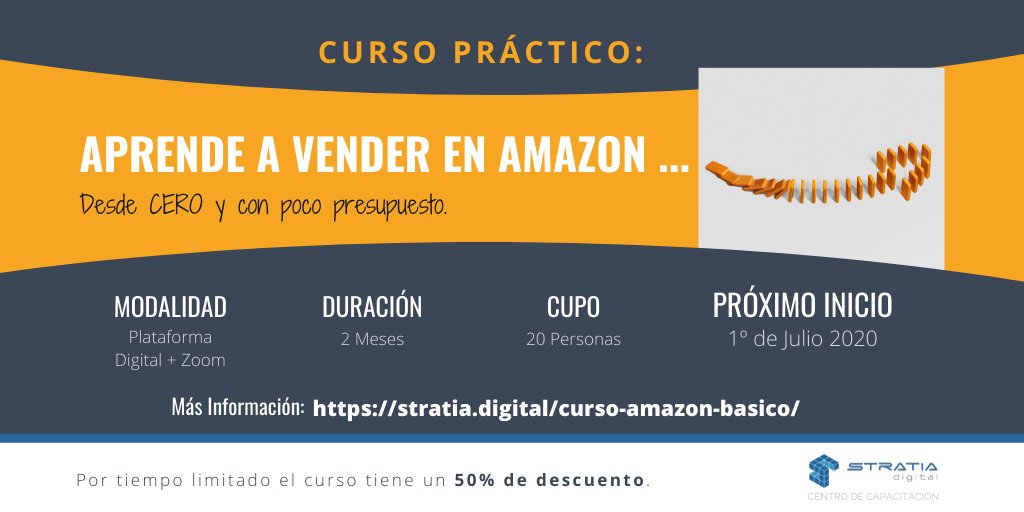 Stratia_Digital's tweet photo. Últimas horas con el 50% de descuento y quedan pocos lugares!

Para más información e inscripciones: https://t.co/vyh0bVnAGp https://t.co/QrrCLoP7vl