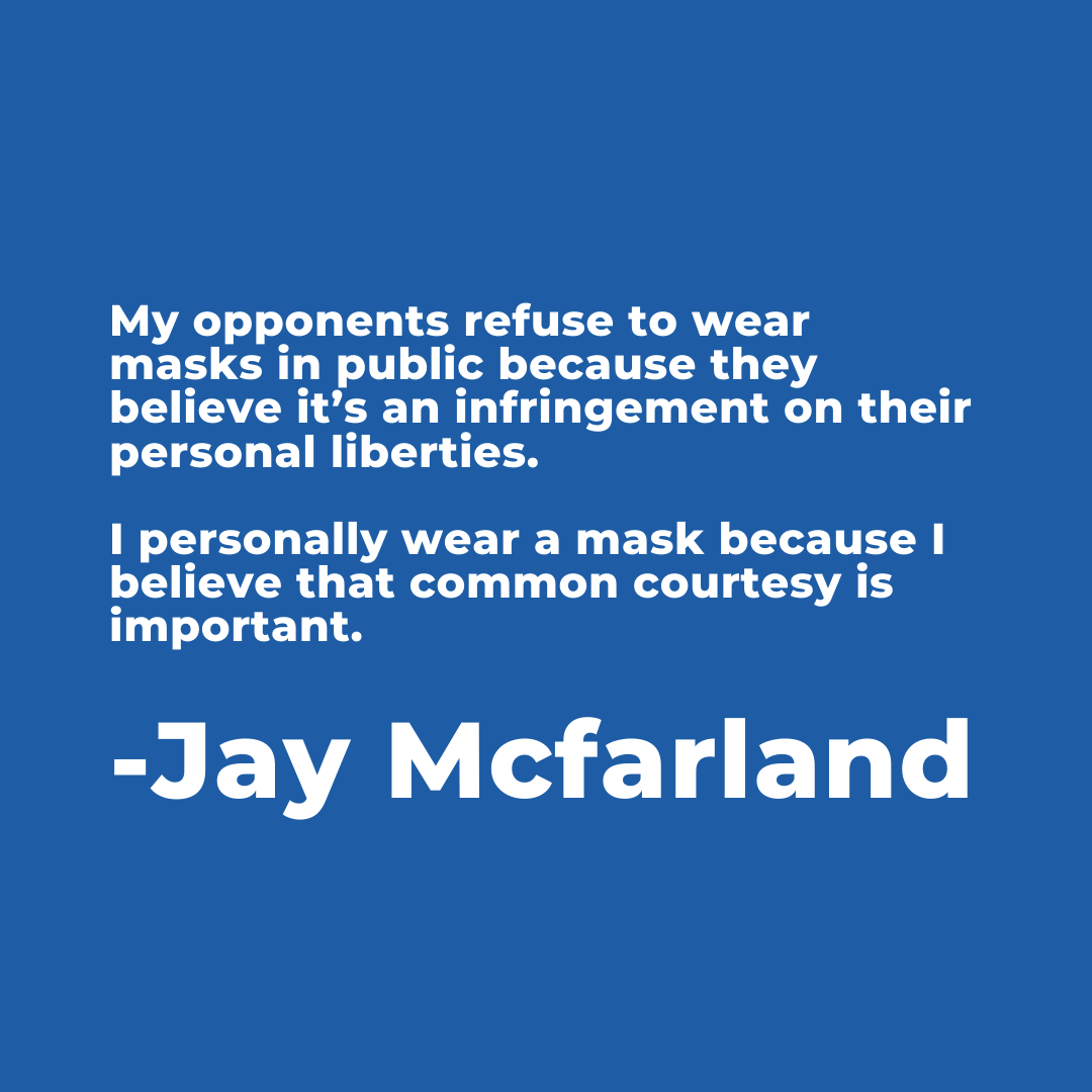 JayMcfarland's tweet photo. 3 of the biggest reasons I differ from my opponents.
Would you want a Congressperson who can’t get anything done because they refuse to work with others?
https://t.co/ujYejFDBA1
#jaymacpack #mcfarland2020 #jaymac2020 #utpol #gop #utgop https://t.co/1JpnHaHwWq