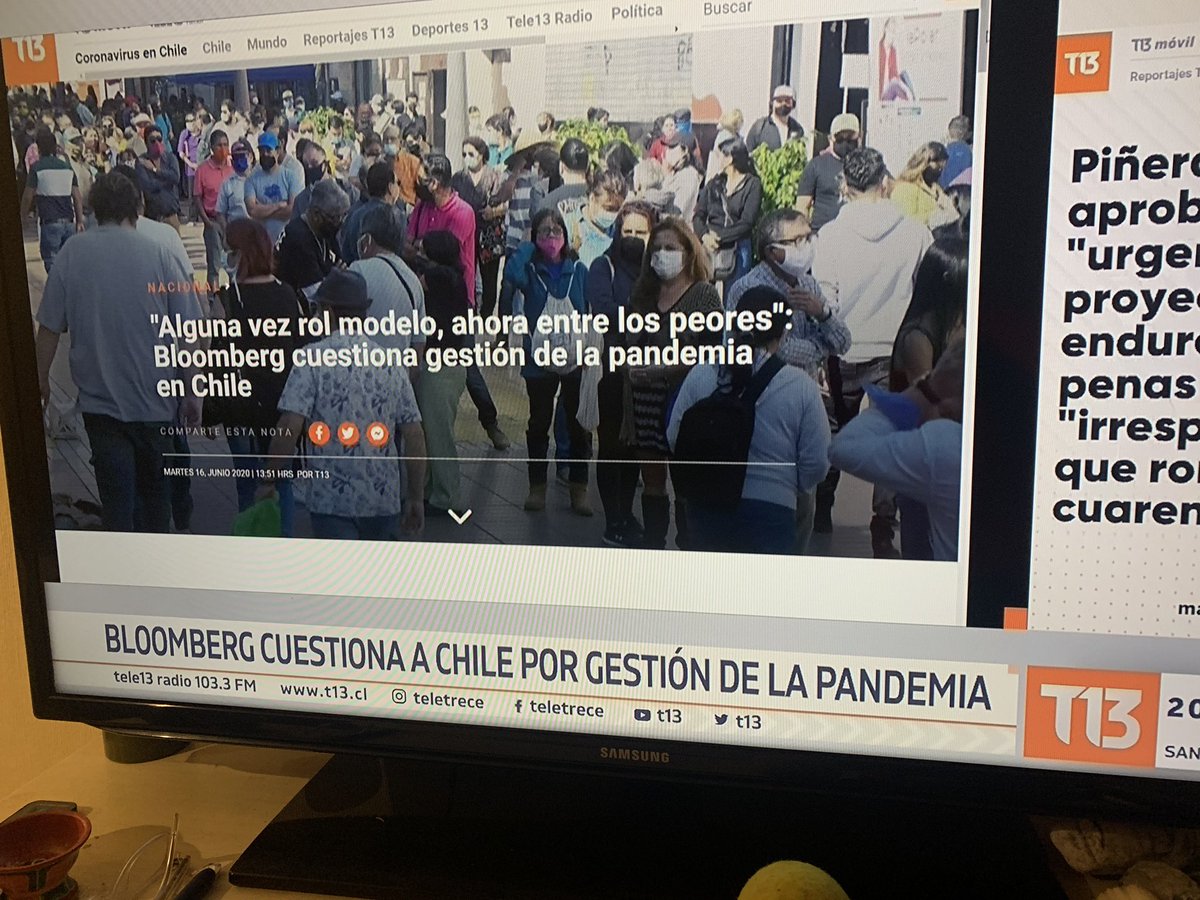 cnaretto's tweet photo. Aquí la prueba del periodismo sesgado de C13!! Cuando hace 2 meses muchos medios extranjeros alababan los resultados en Chile y la estrategia, nada se publicó. Hoy están muy atentos a las críticas de los mismos medios a los malos resultados en Chile #T13Sesgado https://t.co/MX3pgcspTG