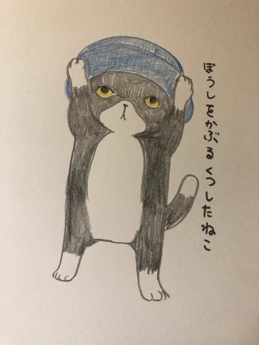 帽子をかぶる靴下猫

#お絵かき
#猫
#色鉛筆 