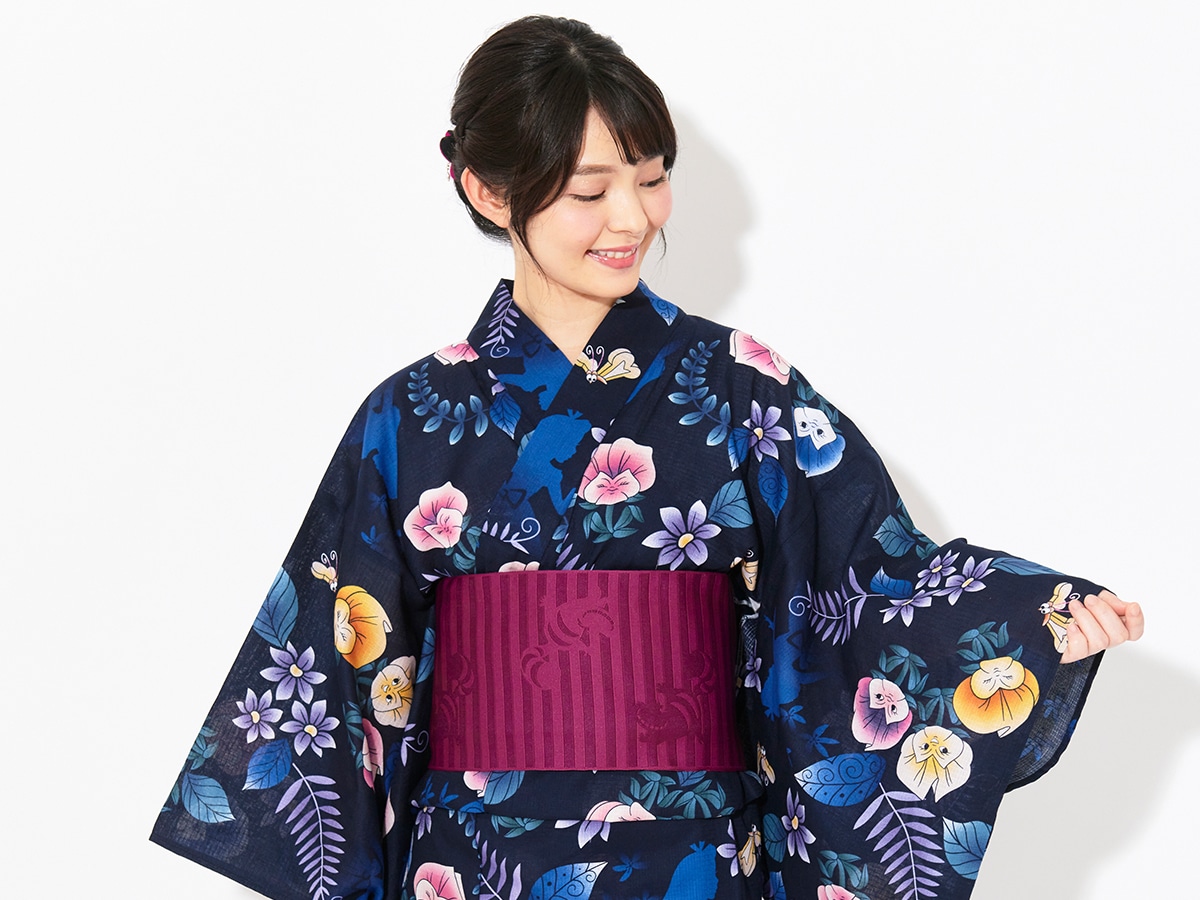 送料無料キャンペーン ディズニー 不思議の国のアリス 浴衣 浴衣 Hlt No