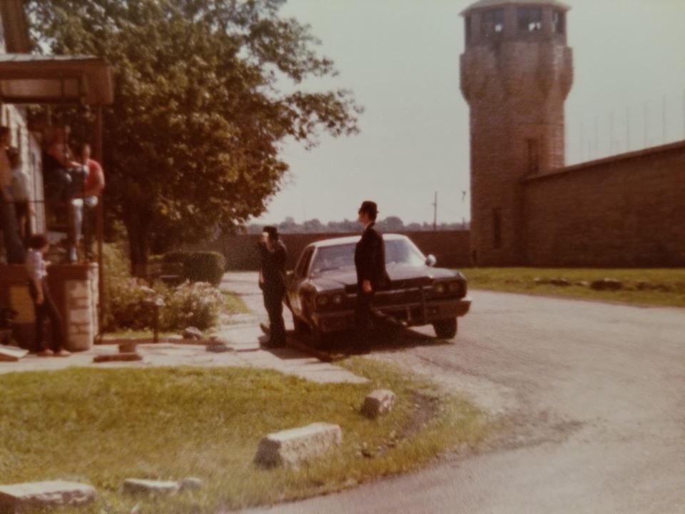 JolietPolice's tweet photo. Happy 40th Birthday to 'The Blues Brothers'! Former @JolietPolice Officer recently shared these photos w/ the @Joliet_Museum from the set when he worked security for the film. Thank you to Ed for sharing his photos &amp; memories! #TheBluesBrothers #OldJolietPrison #ThreeOrangeWhips https://t.co/DJ5G0h9vG4