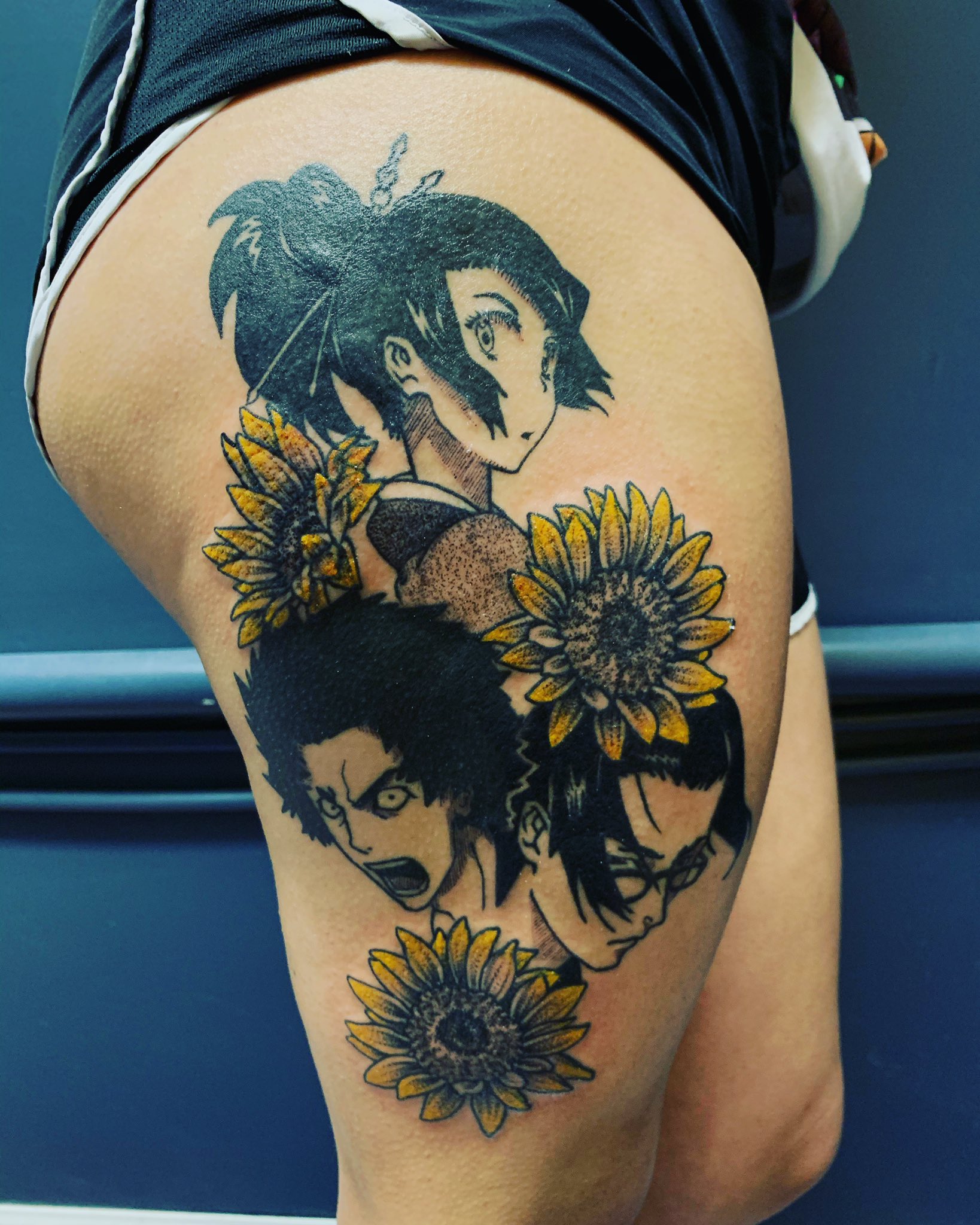 Samurai Champloo tattoo from Adam Perjatel at Green Apple Tattoo Island  Park NY  rtattoos  Apple tattoo Samurai champloo Tattoos