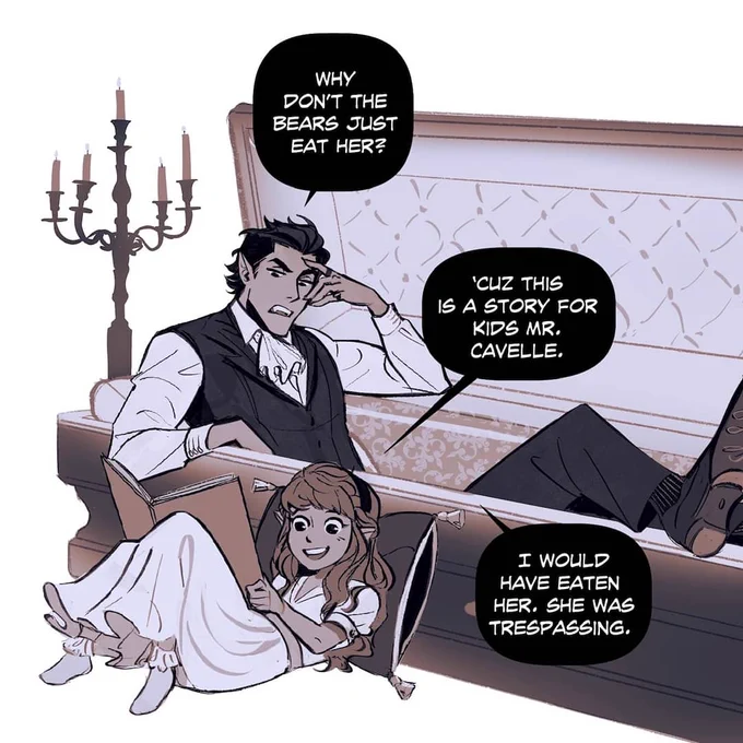 Ocs ? Anya is @vinegarcat's oc and Cliff is mine. ? 