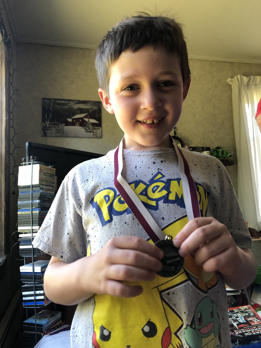 MrsNies's tweet photo. The end of the year didn’t end the way we wanted. We did zoom awards assemblies and zoom 2nd grade graduation. Hard to leave Lincoln went our last day there was 3/12. Onto Kelley. #mathawards #Homeschooling2020 https://t.co/OHoOZhEzzd