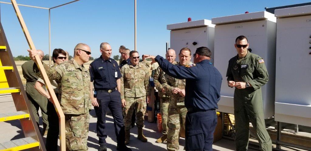 CALFIRE_CHIEF's tweet photo. I had a great visit with USDA @FSNIFC Deputy Director Fire Ops. Christensen, @CalGuard TAG Baldwin, and CA &amp; NV Air Nat. Guard today.  They are engaged in Modular Airborne Fire Fighting System #MAFFS training out of @CAL_FIRE 's McClellan Air Attack Base this week.
@AEGMAFFS https://t.co/kGN61L2qfP