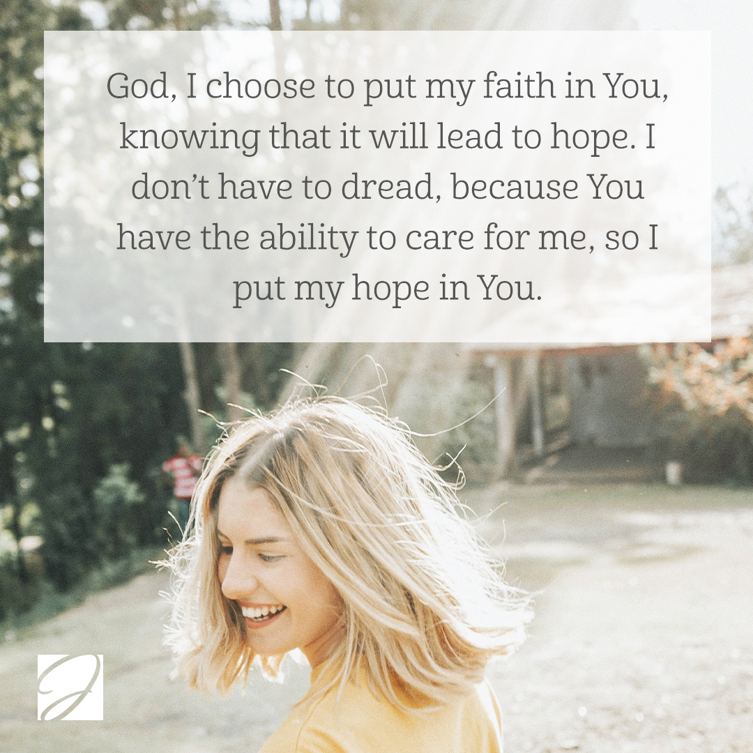 Hope allows us to leave our unanswered questions in God’s hands; it empowers us to remain at peace, &amp; it enables us to believe the best about the days to come. You can have hope when you trust in God’s love. He has the power to provide for you &amp; lead you through every situation.