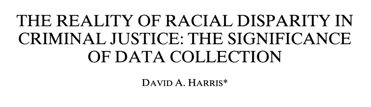 224/ "Searches... showed a clear racial pattern. Blacks made up fifty-three percent of all those drivers subjected to consent searches... far higher than their representation among drivers on the road... despite evidence that the use of race... is not an effective police tactic."