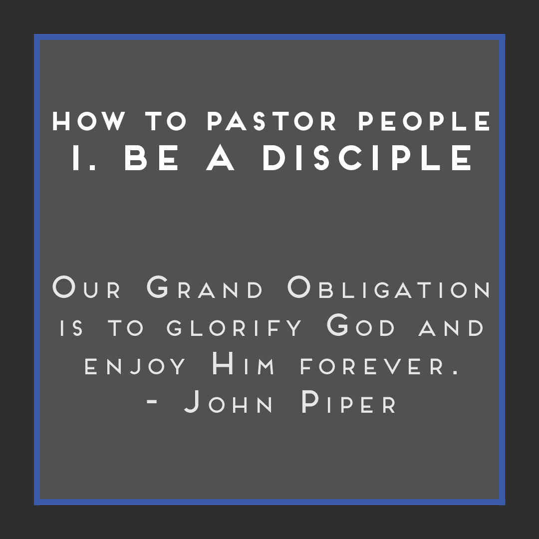 LeadUpCoach's tweet photo. How to Pastor People Part I - Be a Disciple!
"Our grand obligation is to glorify God and enjoy Him forever." - John Piper https://t.co/rJgwSBrpQT