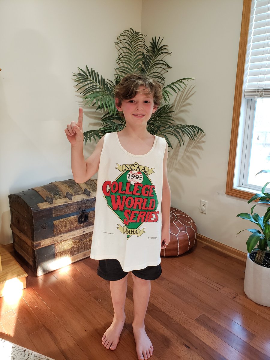 puls9sean's tweet photo. Celebrating the scrapped 2020 #CWS season with the #CWSatHome #PlayBall 1995 my first CWS outing! https://t.co/14sVPl3OaP