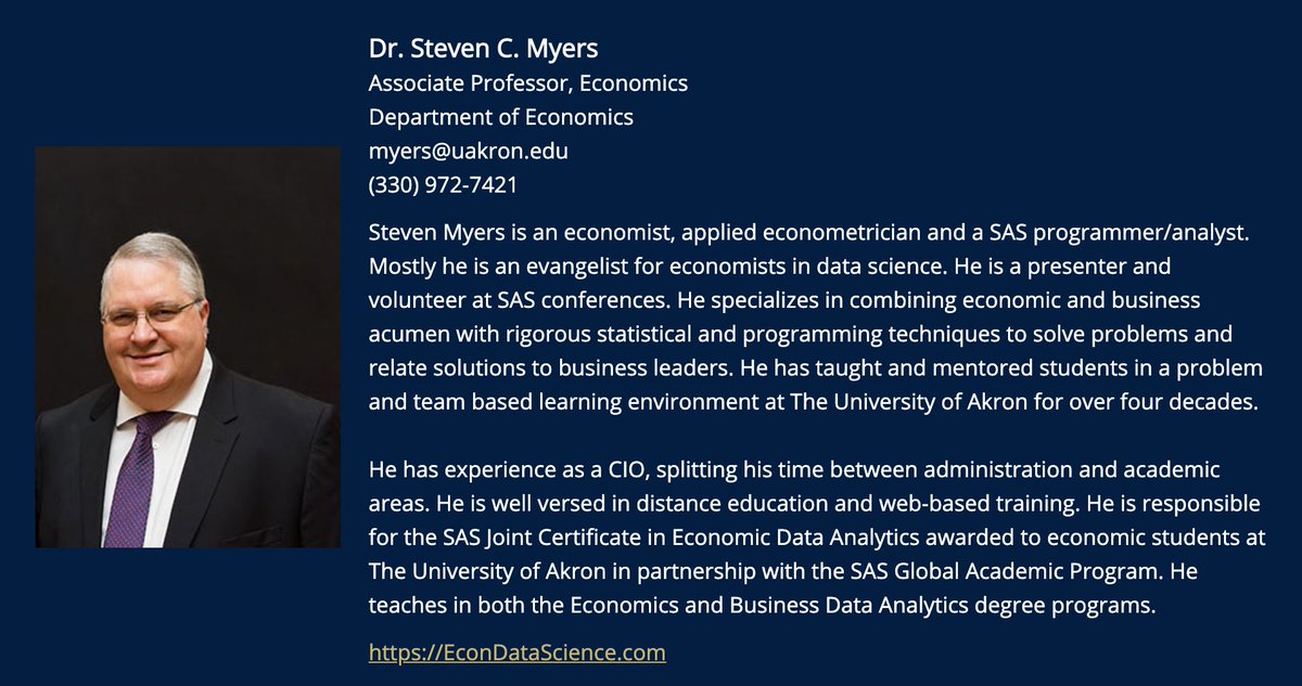 .@SASsoftware Distinguished SAS Educator Award Goes to Steven Myers. #BigData #Analytics #DataScience #AI #MachineLearning #IoT #IIoT #Python #RStats #JavaScript #ReactJS #CloudComputing #Serverless #DataScientist #Linux #Programming #Coding #100DaysofCode prn.to/3fvGpTp