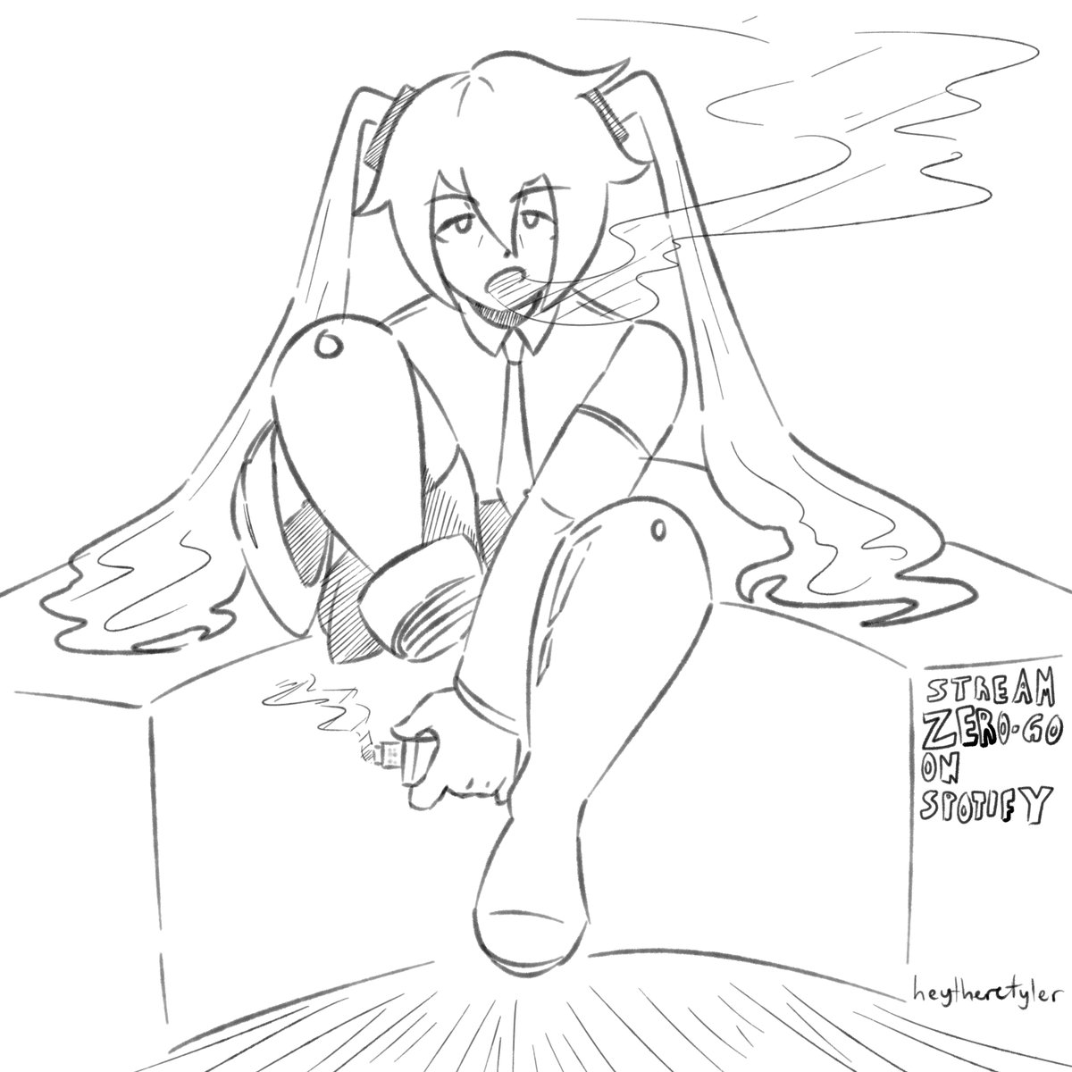 Request for  @Textile_Alchemy - Miku using the big chooch