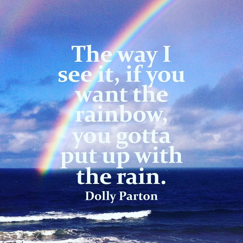 Behind all the great moments and glory are those days that most people don’t see. The struggles, the bad days, those days that you thought you couldn’t make it past. Stick with it even though sometimes you can’t see past the rain. Your rainbow will come. #arahappiness #motivation