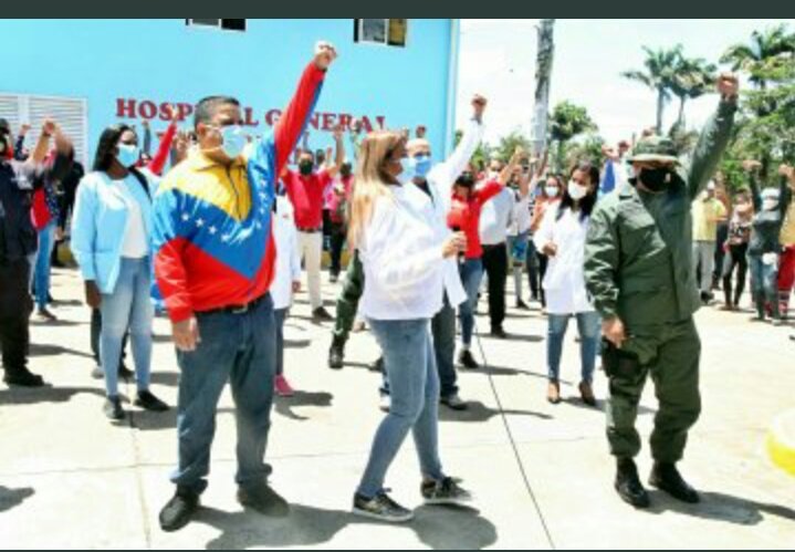 #16Jun Gob. Bolivariana @yelitzePSUV_ Hace entrega totalmente rehabilitado el Hosp. De #Caripito Mun. Bolívar, junto al Gral. @aparrayarza1 Cmdte. Del @ZODI_Monagas52 y la Dra. Ma. Solarte @SaludMonagas1 DRS. #2FaseDeFlexibilizacion