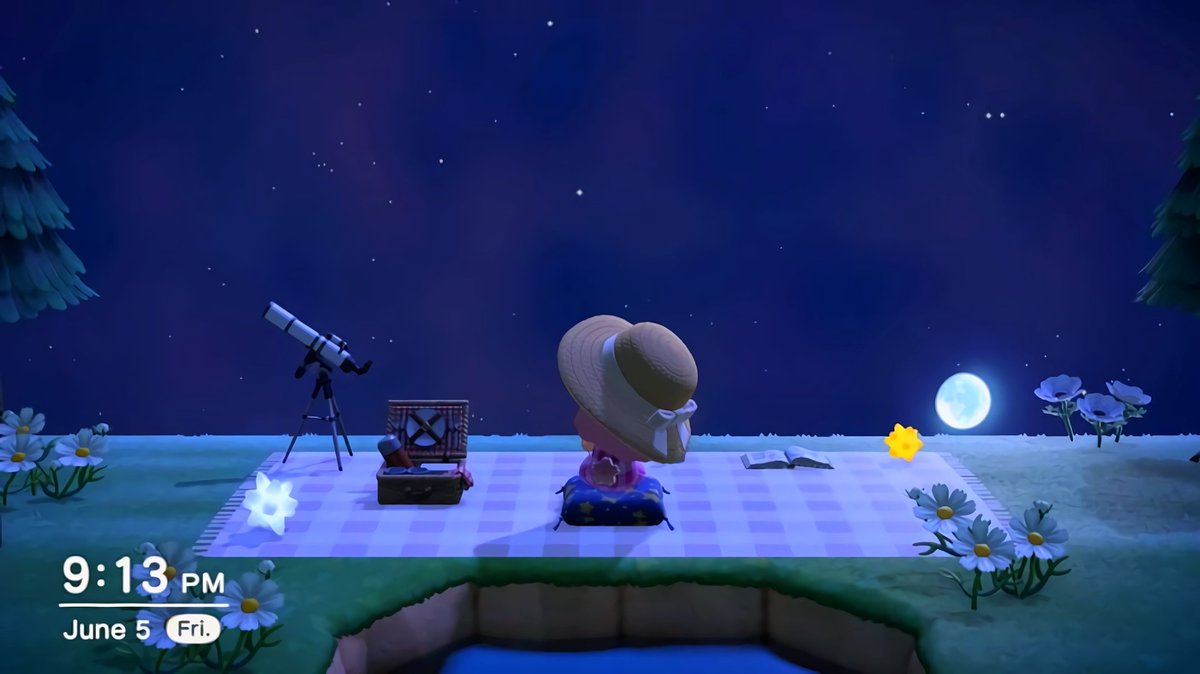 TanukichiNook's tweet photo. I have loved the stars too fondly to be fearful of the night 🌙 #acnh https://t.co/HYE5WCASeP