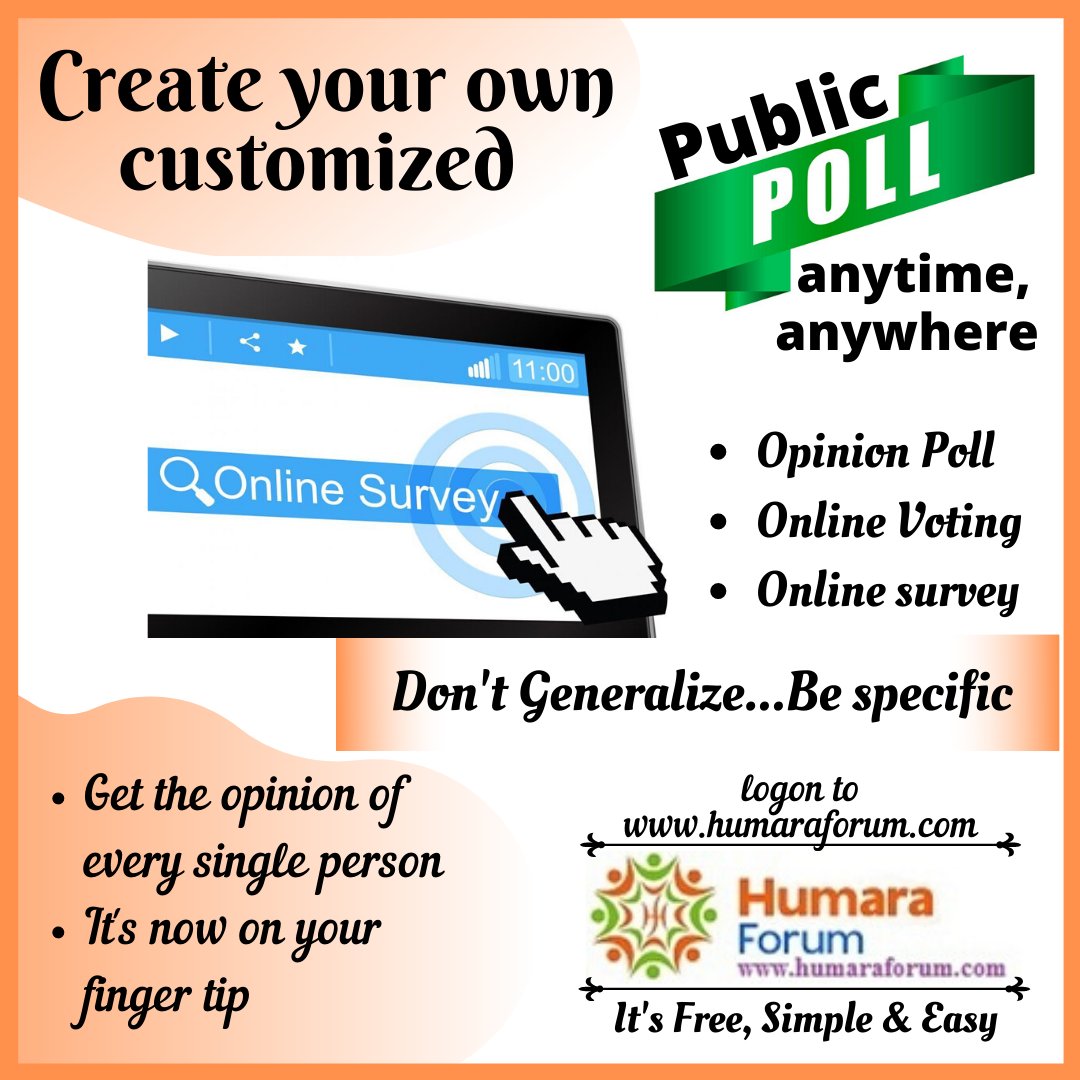 rajdeeptech's tweet photo. Whenever 2 take any #decision, u think its #important 2 knw the #opinion of the #majority, join us 2 create ur own customized #opinionpoll #onlinevoting #publicopinion 2 ease ur #decisionmaking. 👇👇
https://t.co/mMucLqi26R

#pollonline #onlineopinion #publicdecision #publicviews https://t.co/uyimHAAskT