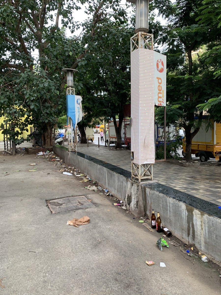 Garbage outside our clinic. Thanks to the Sada open bar