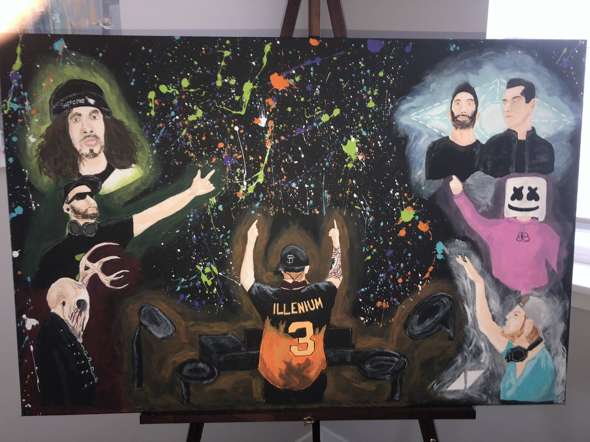 NathanVore's tweet photo. You guys might want to leave I just arted 

@ILLENIUMMUSIC @Subtronics @marshmellomusic @svddendeathdub @Excision @SlanderOfficial https://t.co/f6KdyFwLfg