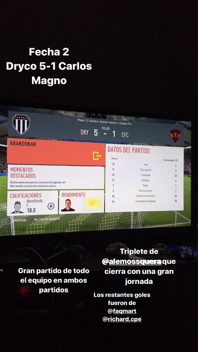 CDryco's tweet image. Excelente arranca de liga para nuestro equipo!