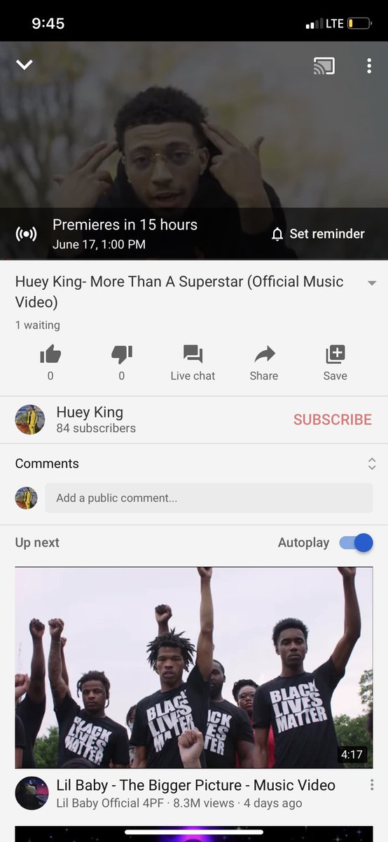 Dropping tomorrow at 1pm. The countdown has started🎥🍿 LINK BELOW. Go set that reminder right now!! Let’s gooo 
m.youtube.com/watch?feature=…