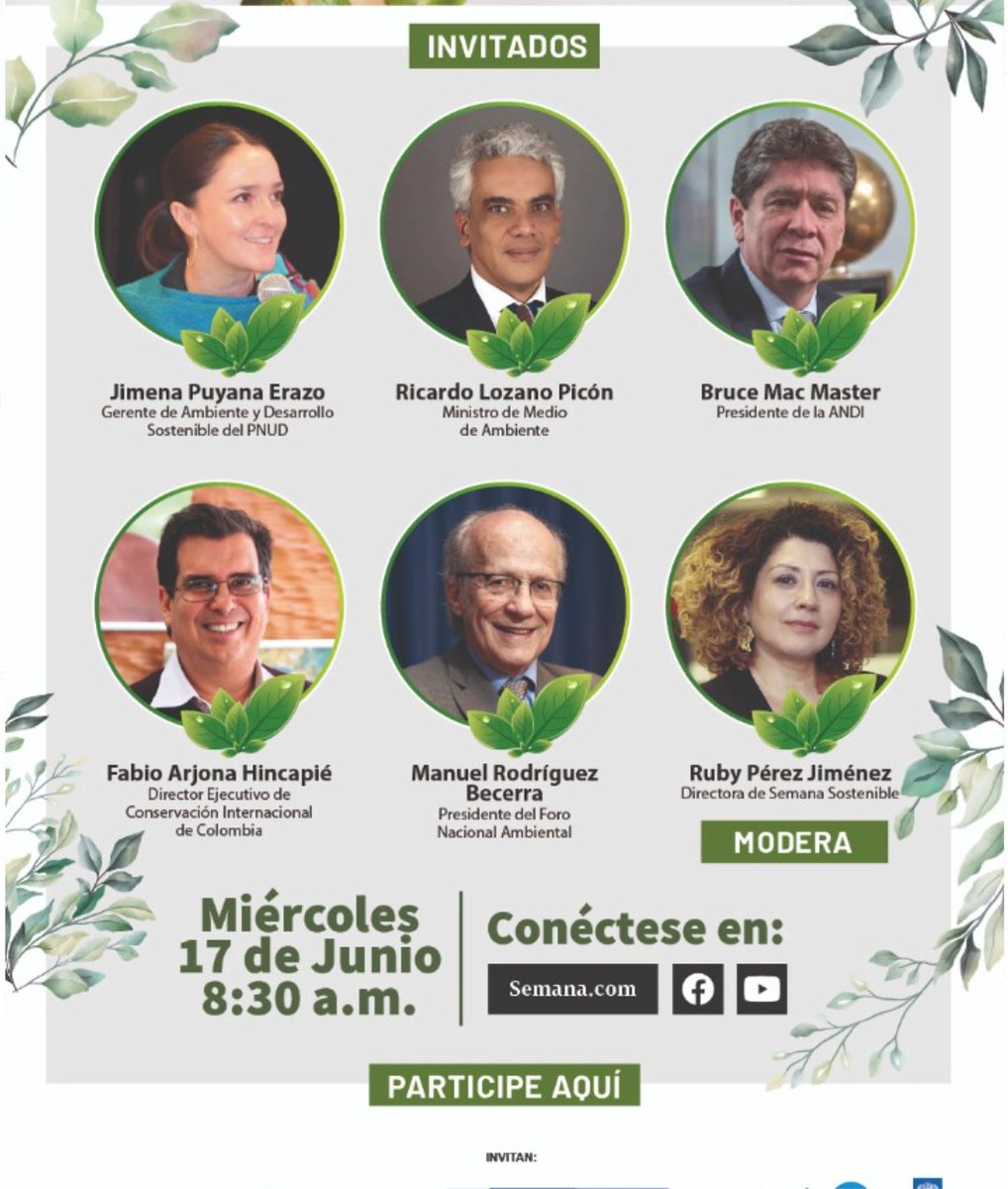 FNAmbiental's tweet photo. Mañana miércoles 17 de junio, 8:30 a. m.
‘El planeta se expresa: El sector ambiental busca salida a la crisis’
¿Cómo avanza Colombia en la protección de sus recursos naturales? ¿Cuál es el presupuesto que tiene destinado la Nación para sus ecosistemas? 
https://t.co/d6507PiQk9 https://t.co/sfRu2gR50E