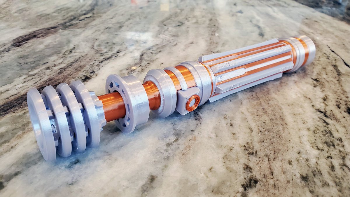 IntrepidDawn's tweet photo. An elegant weapon for a more civilized age... Lightsabers! Get yours today: Ezra, Yun, Qui-Gon, Princess Leia. More added all the time. 3D Printing is the future! #StarWars #StarWarsRebels #StarWarsFanArt #3Dprinting #3Dprinted https://t.co/RFnRMxxqCO https://t.co/xqYsgv0cCS