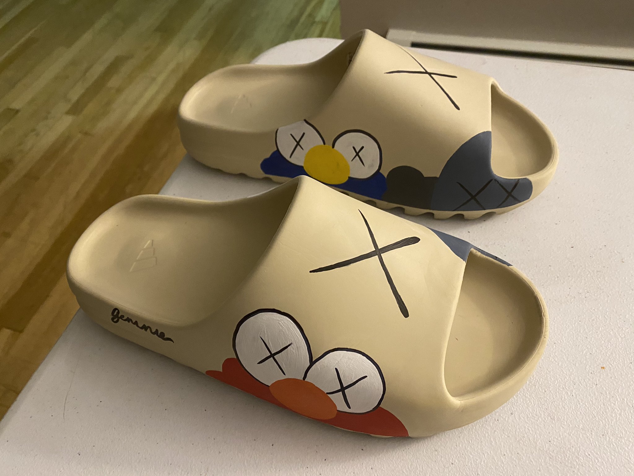 yeezy slides kaws