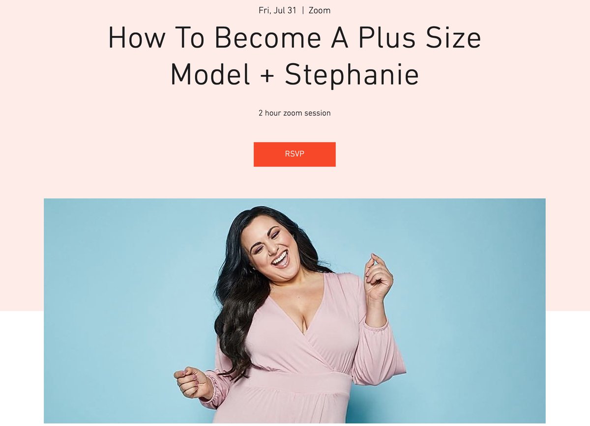 ModelVirtual's tweet image. Tickets are now available for my ‘How To Become A Plus Size Model’ workshop with @BellaBombshel ! 🌟 
virtualmodelcoach.com/event-details/…