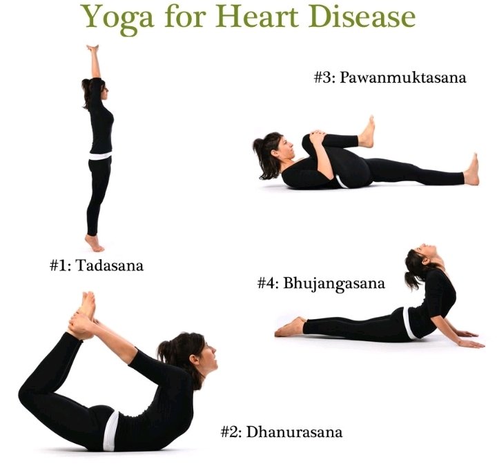 "Some Yoga Poses For Heart Disease" ✌️😀