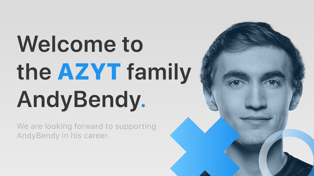 Azyt_Management's tweet photo. We welcome the incredible @AndybendyLoL 🇺🇸 to the AZYT roster and wish him the best of luck in the lead up to the NA Scouting Grounds. 

#AZYTGLOBAL https://t.co/Cd8pDmmtDH
