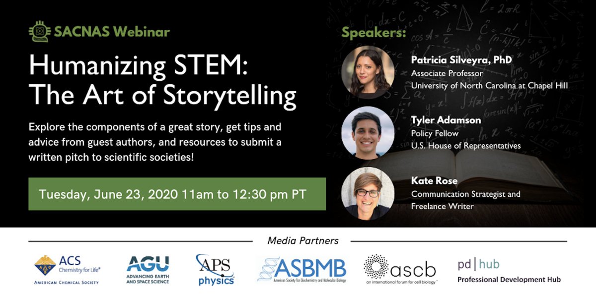 Upcoming Seminar: Humanizing STEM: The Art of Storytelling; June 23 @ 12pm MST