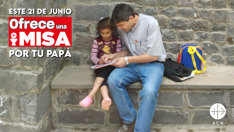 ACNMex's tweet photo. ¡GRACIAS #PAPÁ! ACN tiene el regalo perfecto para este #DíadelPadre: una Misa.

Ofrécela a través de ACN, ya que es una manera preciosa de ayudar al sostenimiento de sacerdotes en países necesitados. Solicítala en:
 https://t.co/5WHC7UxYD5

#diadelpadre2020 https://t.co/HHbebiWq9Z