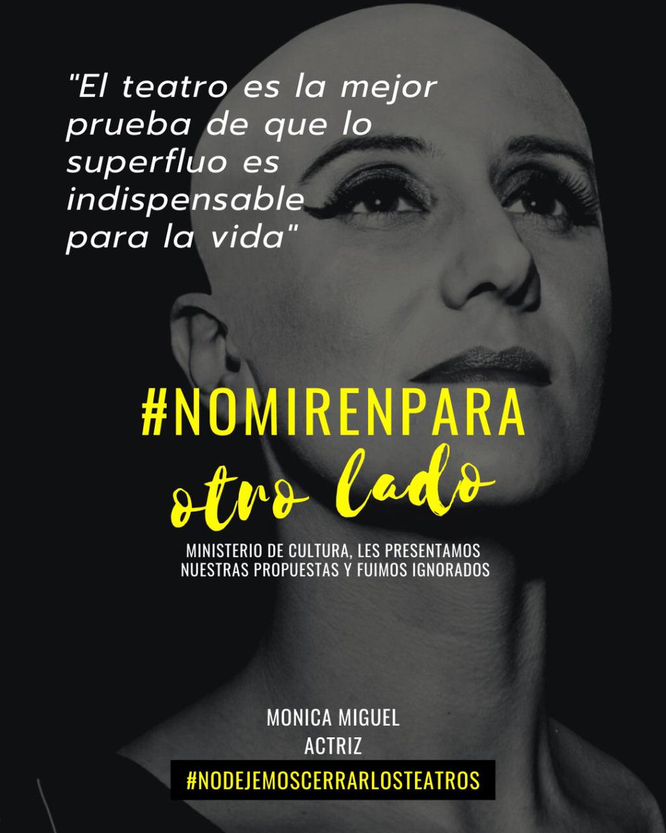 aullidodeloba's tweet photo. Hemos hecho nuestras propuestas y seguimos sin recibir respuesta. Entendemos la importancia de las medidas sanitarias, pero no pueden dejar al sector teatral en el abandono. Las artes escénicas también son industrias creativas. #NoDejemosCerrarLosTeatros #NoMirenParaOtroLado https://t.co/h7VFNkp3kN