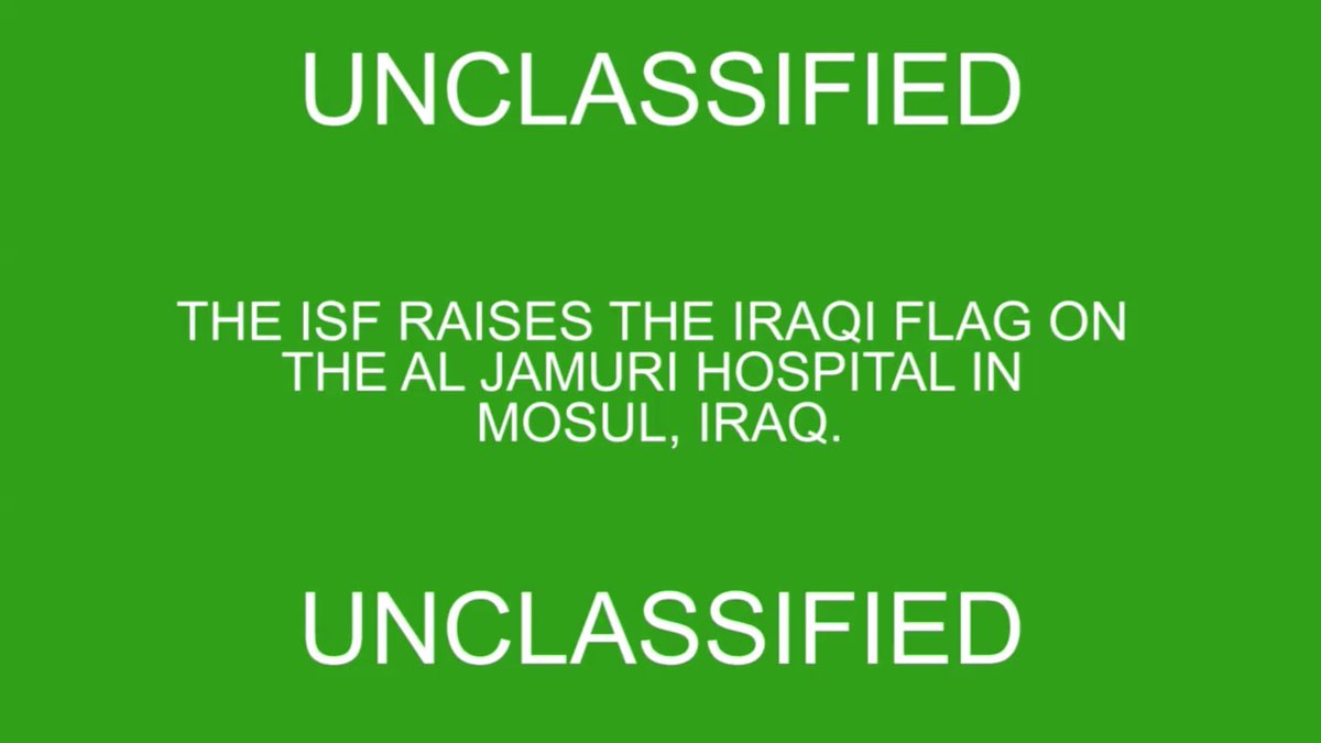 It was actually 200 Islamic State snipers with about 400 hostages.The hospital was taken in one day. All the snipers were killed, and all the hostages freed unharmed.ISF = Iraqi Security Forces.