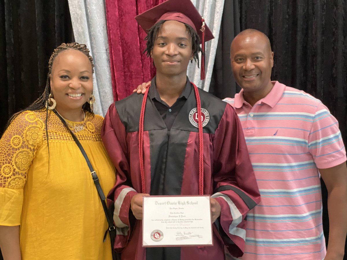 Congratulations to Dom on his graduation today. Proud parents of an amazing young man. Next chapter GSA  Prep July 10th <a href="/GsaPrep/">GSA PREP</a> Let’s Get it🏀🏀