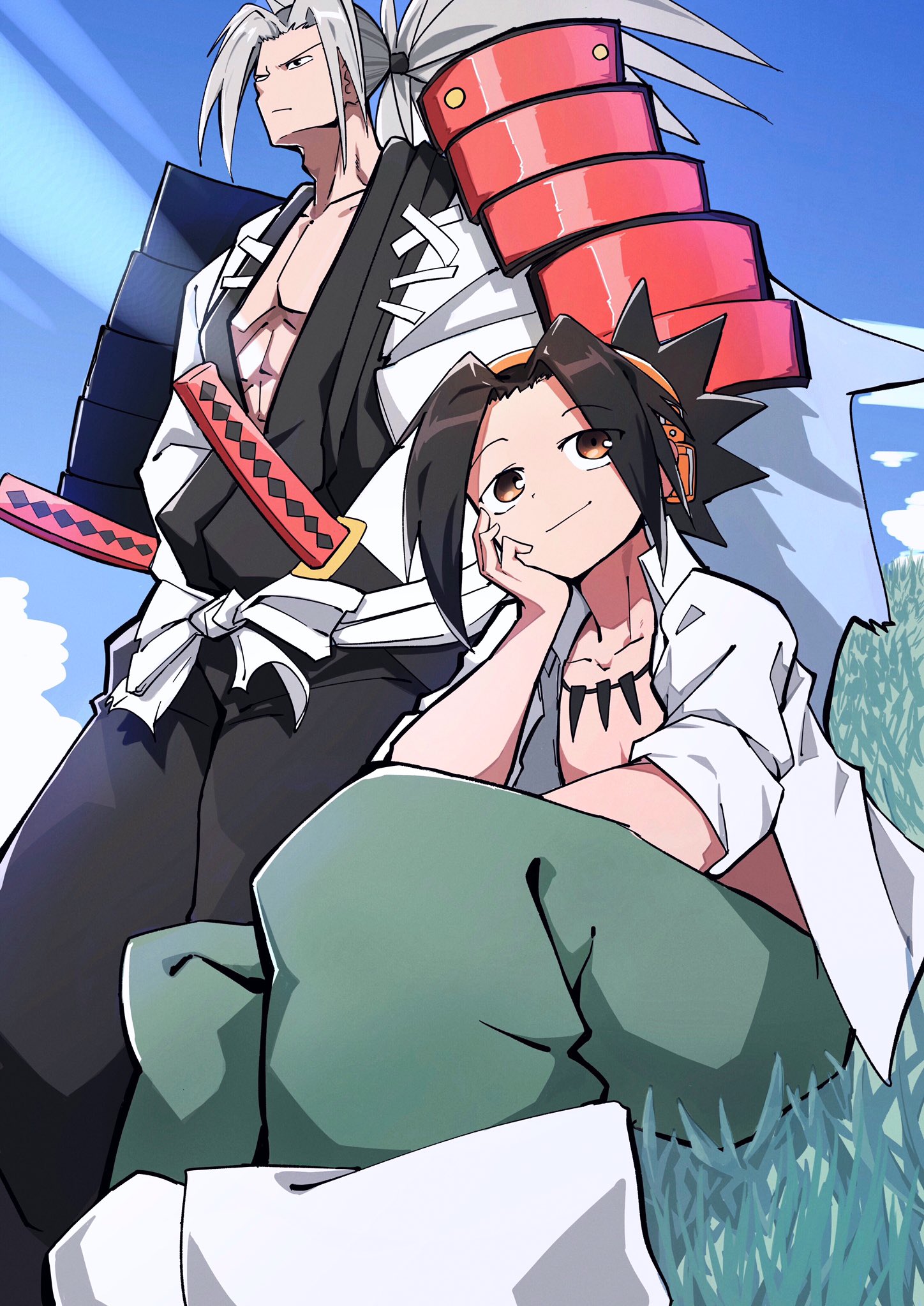 ハンテン シャーマンキング再アニメ化嬉しいイラストです W シャーマンキング T Co T7hnqk8zxv Twitter